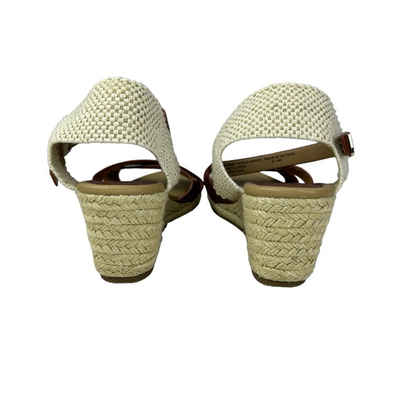 LOFT Criss Cross Espadrille Wedge Sandal Size 9.5 - Picture 4 of 8